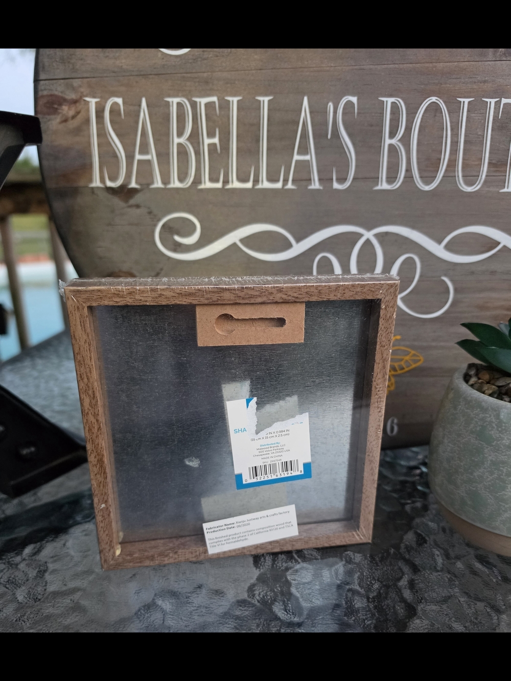 Rustic Design Wood Square Sign - Picture 4 of 4